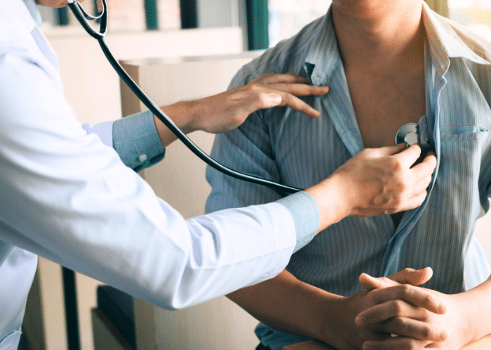 Breathing check at private GP service in Ringwood